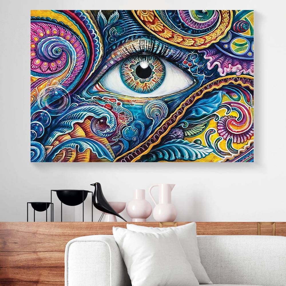 optometry magic art eye canvas prints wall art decor 5161