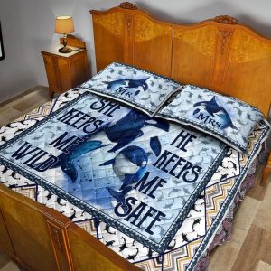 orcas beautiful couple of orcas watercolor bedding sets 4669