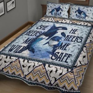 orcas beautiful couple of orcas watercolor bedding sets 5538