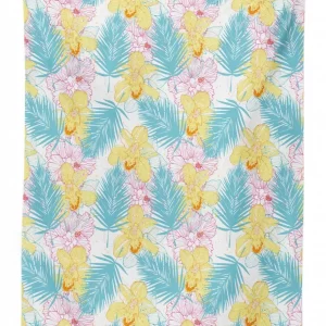 orchids with paint spots 3d printed tablecloth table decor 1890