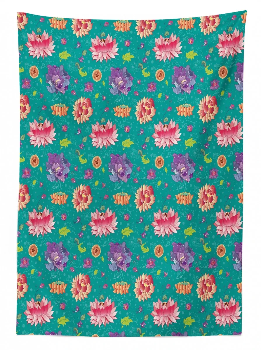 oriental garden art motifs 3d printed tablecloth table decor 5633