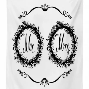ornate floral wreaths 3d printed tablecloth table decor 8019