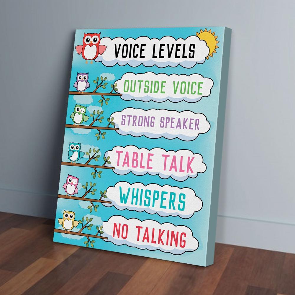 owl teacher canvas prints wall art decor 4173