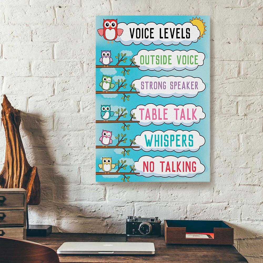 owl teacher canvas prints wall art decor 7435