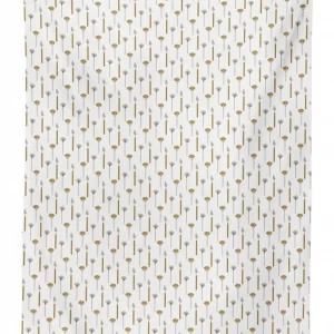 paintbrushes on white setting 3d printed tablecloth table decor 1255