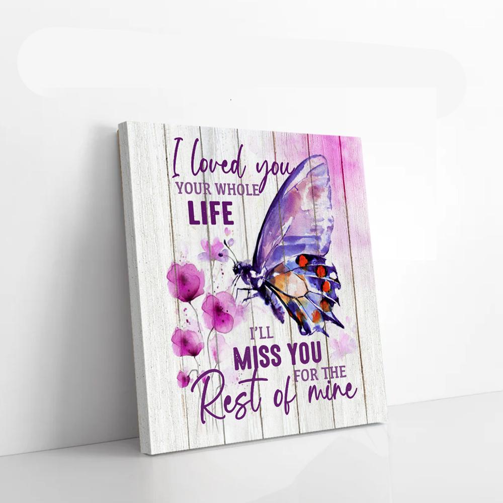 painting flowers butterfly canvas prints wall art decor 4466