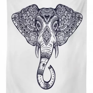paisley animal 3d printed tablecloth table decor 2202