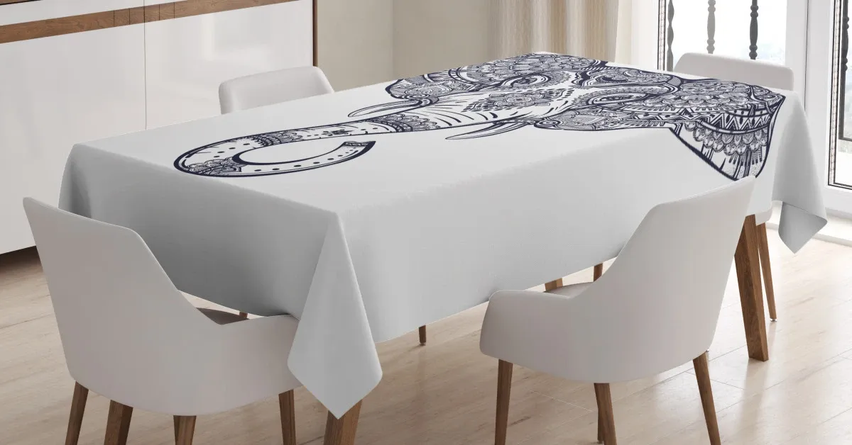 paisley animal 3d printed tablecloth table decor 7532