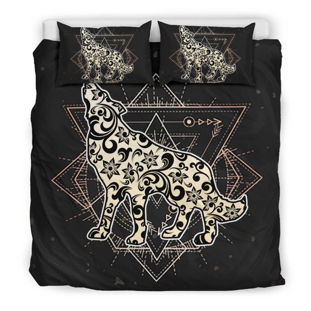 Paisley Howling Wolf Bedding Set Bedroom Decor paisley howling wolf bedding set bedroom decor 6178