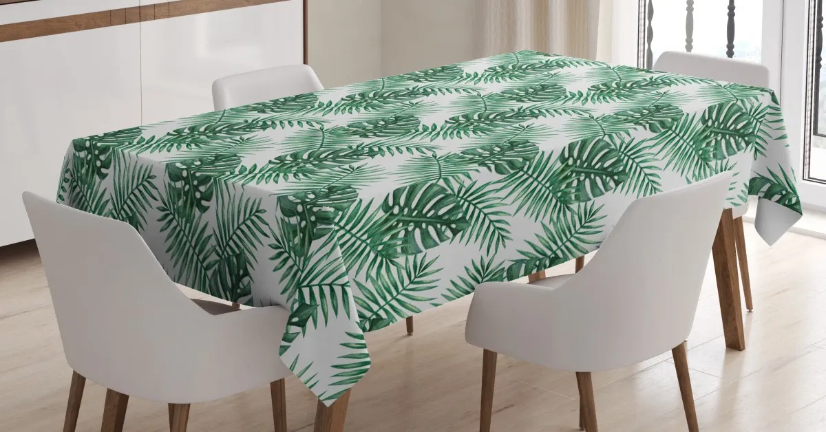 palm mango banana tree 3d printed tablecloth table decor 5720