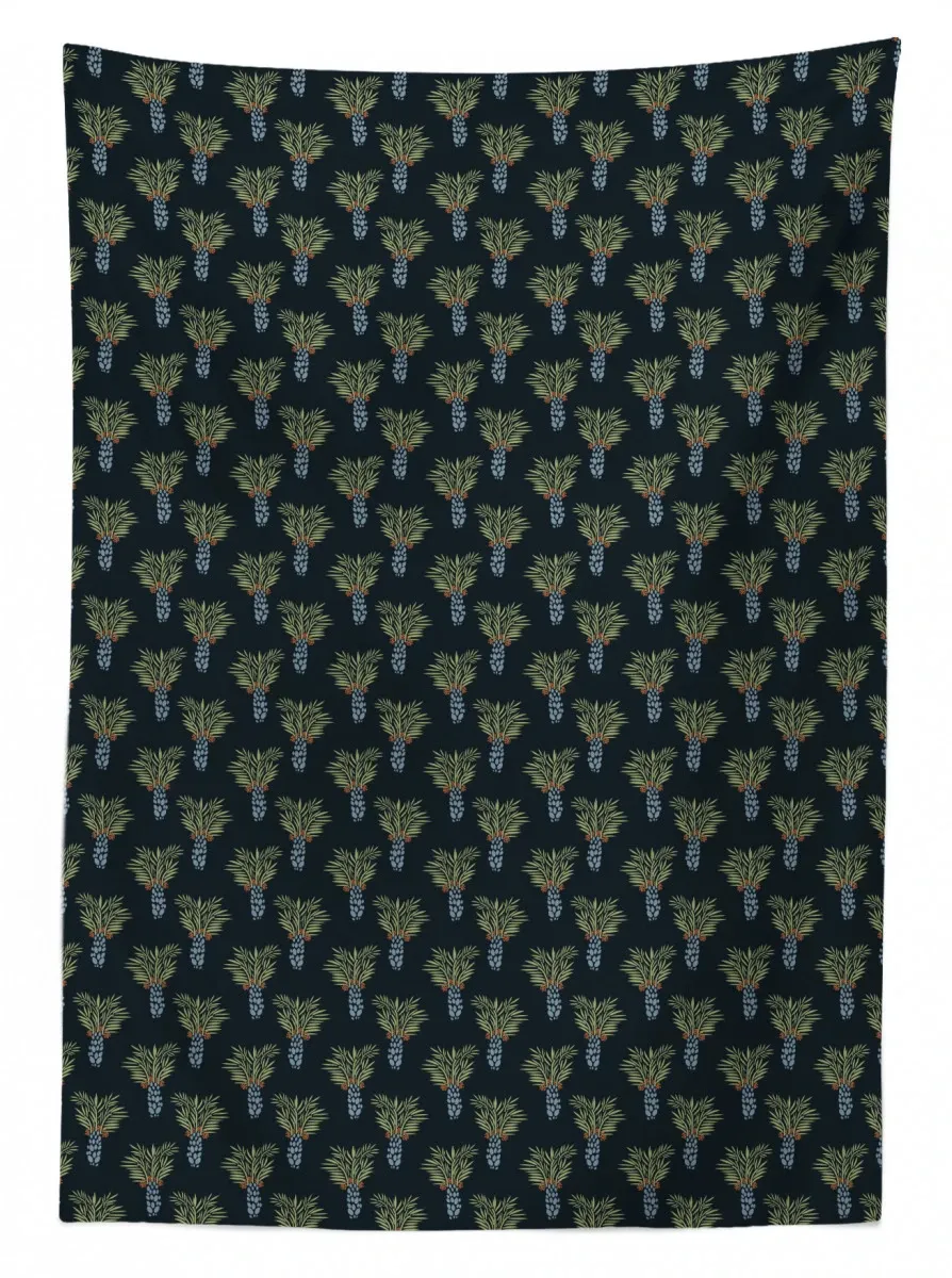 palm trees island botany 3d printed tablecloth table decor 1695