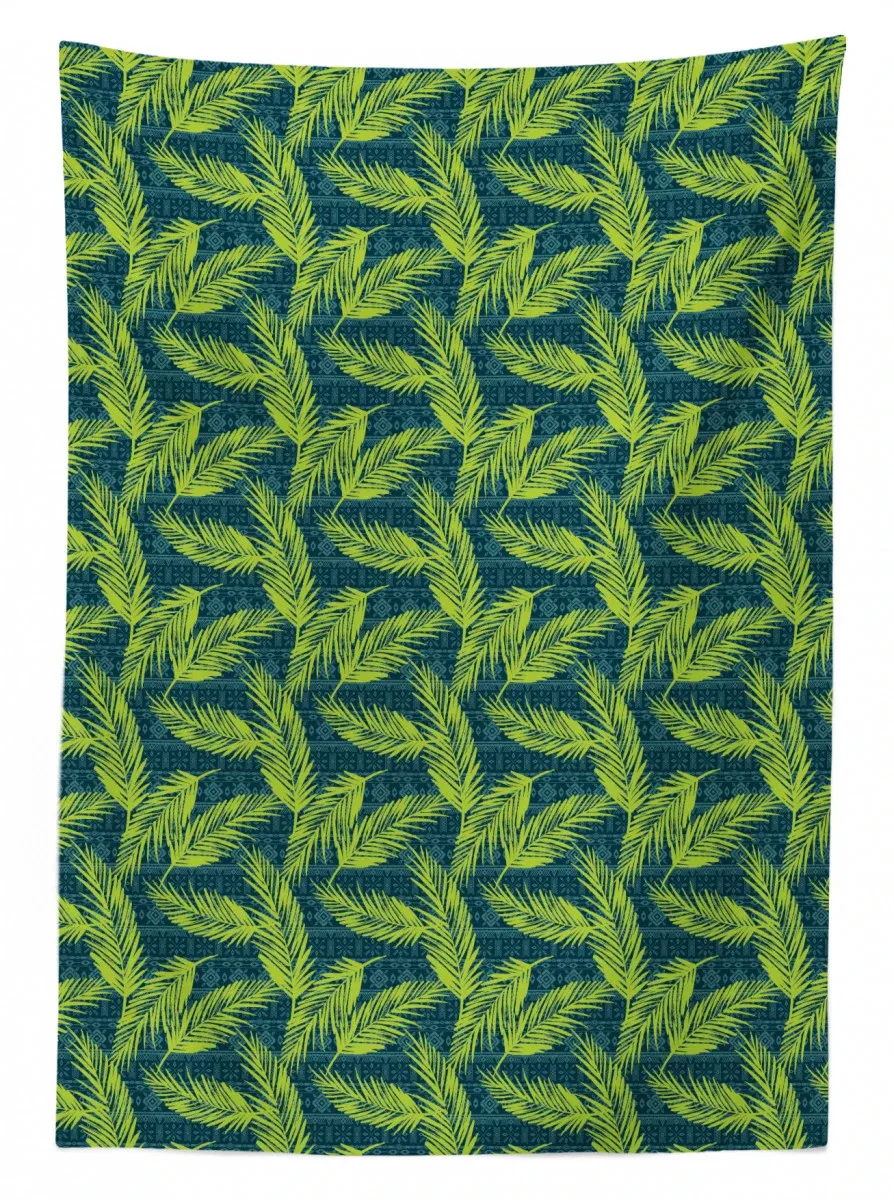palms on aztec background 3d printed tablecloth table decor 2689