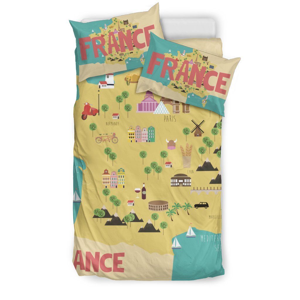 Paris City Map Bedding Set Bedroom Decor paris city map bedding set bedroom decor 6517