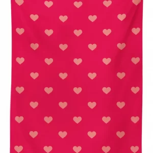 pastel heart spots pattern 3d printed tablecloth table decor 5873
