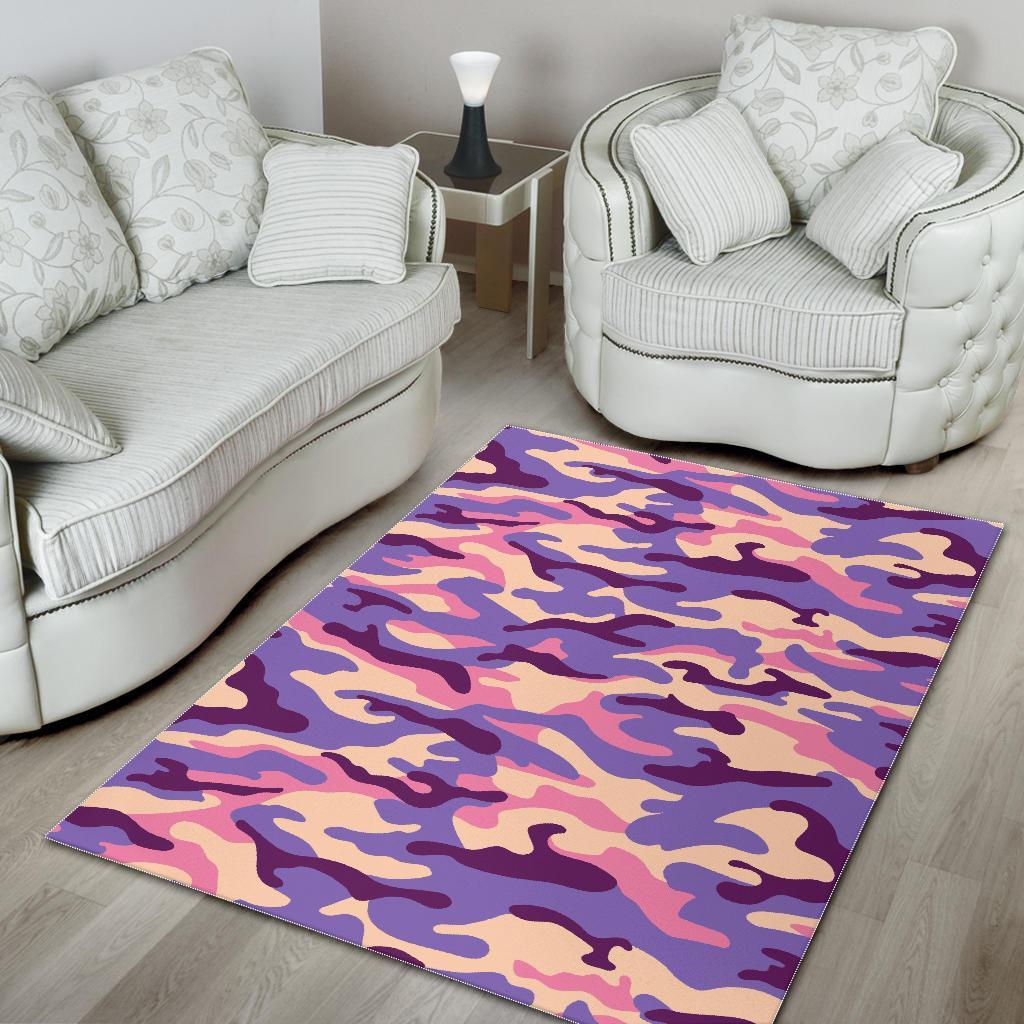 pastel purple camouflage print area rug floor decor 3816