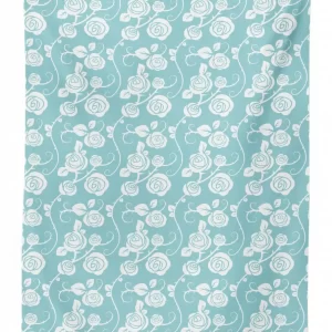 pastel style swirling roses 3d printed tablecloth table decor 1132