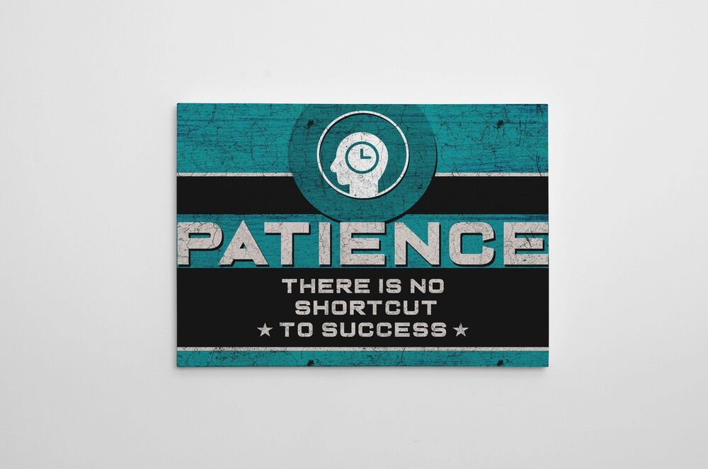 Patience Motivational Positive Canvas Print - Wall Art Decor patience motivational positive canvas print wall art decor 3606 scaled