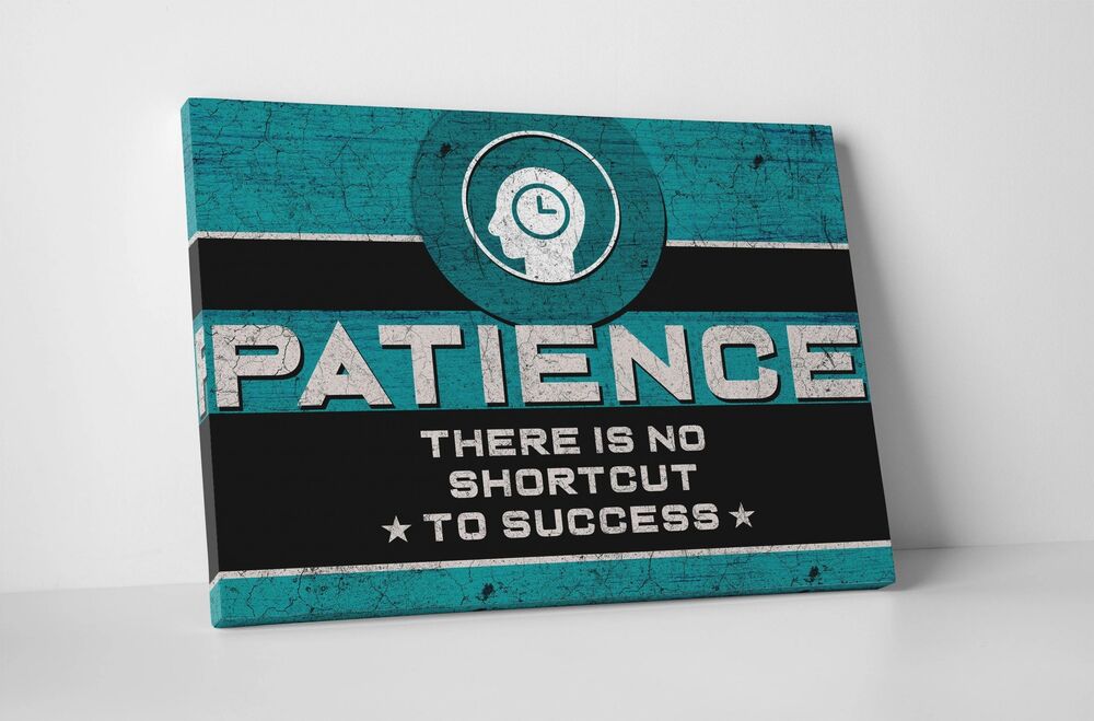 Patience Motivational Positive Canvas Print - Wall Art Decor patience motivational positive canvas print wall art decor 6500 scaled