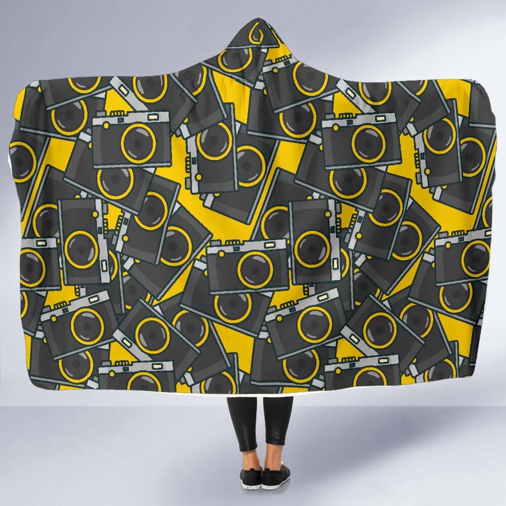 Pattern Print Camera Hooded Blanket Cloak Blanket pattern print camera hooded blanket cloak blanket 8781