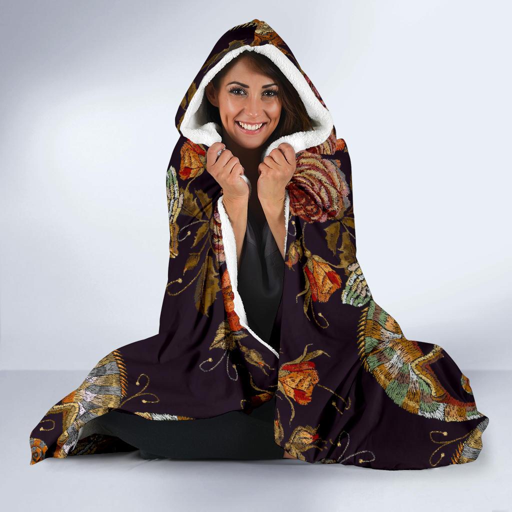Pattern Print Chameleon Hooded Blanket Cloak Blanket pattern print chameleon hooded blanket cloak blanket 3186
