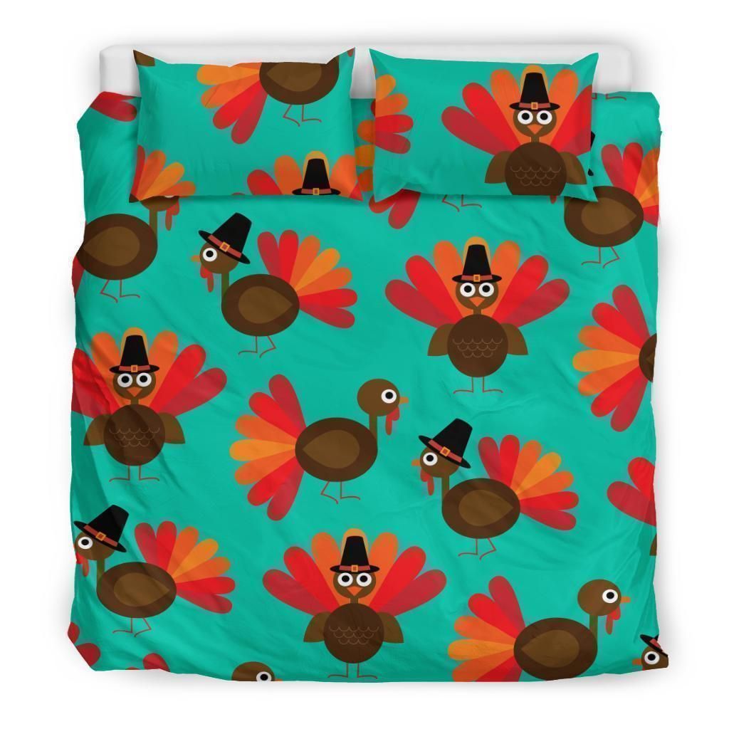 Pattern Print Thankgiving Turkey Cool Design Comfortable Bedding Set Bedroom Decor pattern print thankgiving turkey cool design comfortable bedding set bedroom decor 4858