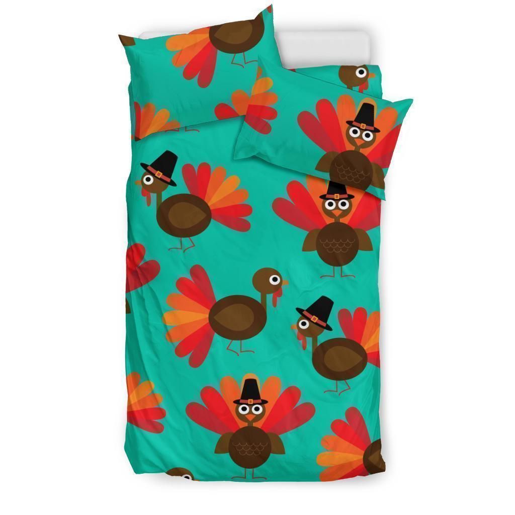 Pattern Print Thankgiving Turkey Cool Design Comfortable Bedding Set Bedroom Decor pattern print thankgiving turkey cool design comfortable bedding set bedroom decor 8884