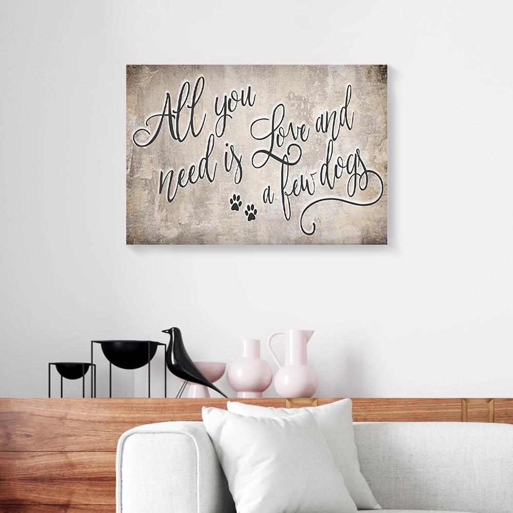Paw Dog Canvas Prints - Wall Art Decor paw dog canvas prints wall art decor 1832