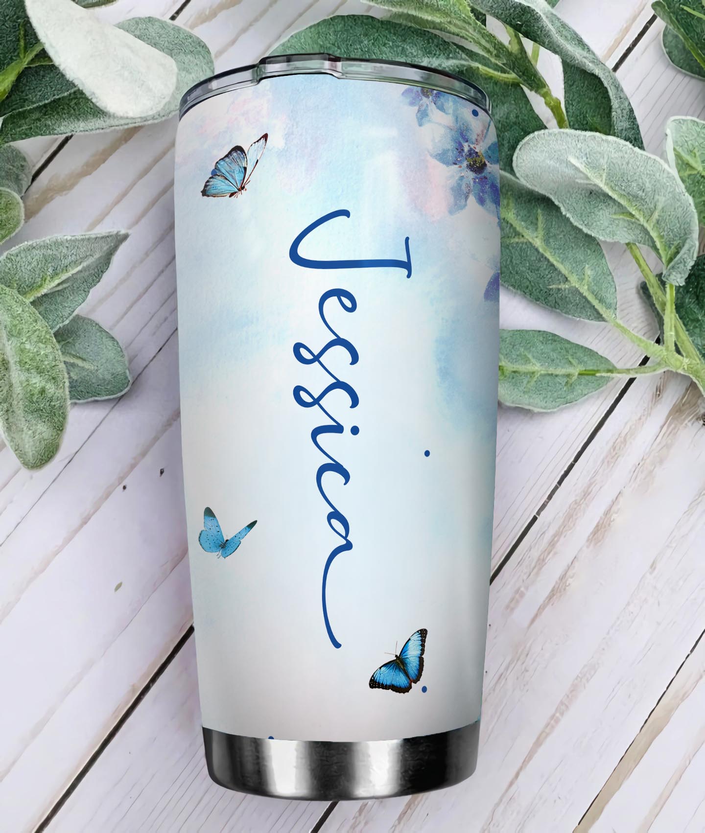 Personalized Beautiful Butterfly Stainless Steel Tumbler personalized beautiful butterfly stainless steel tumbler 3010