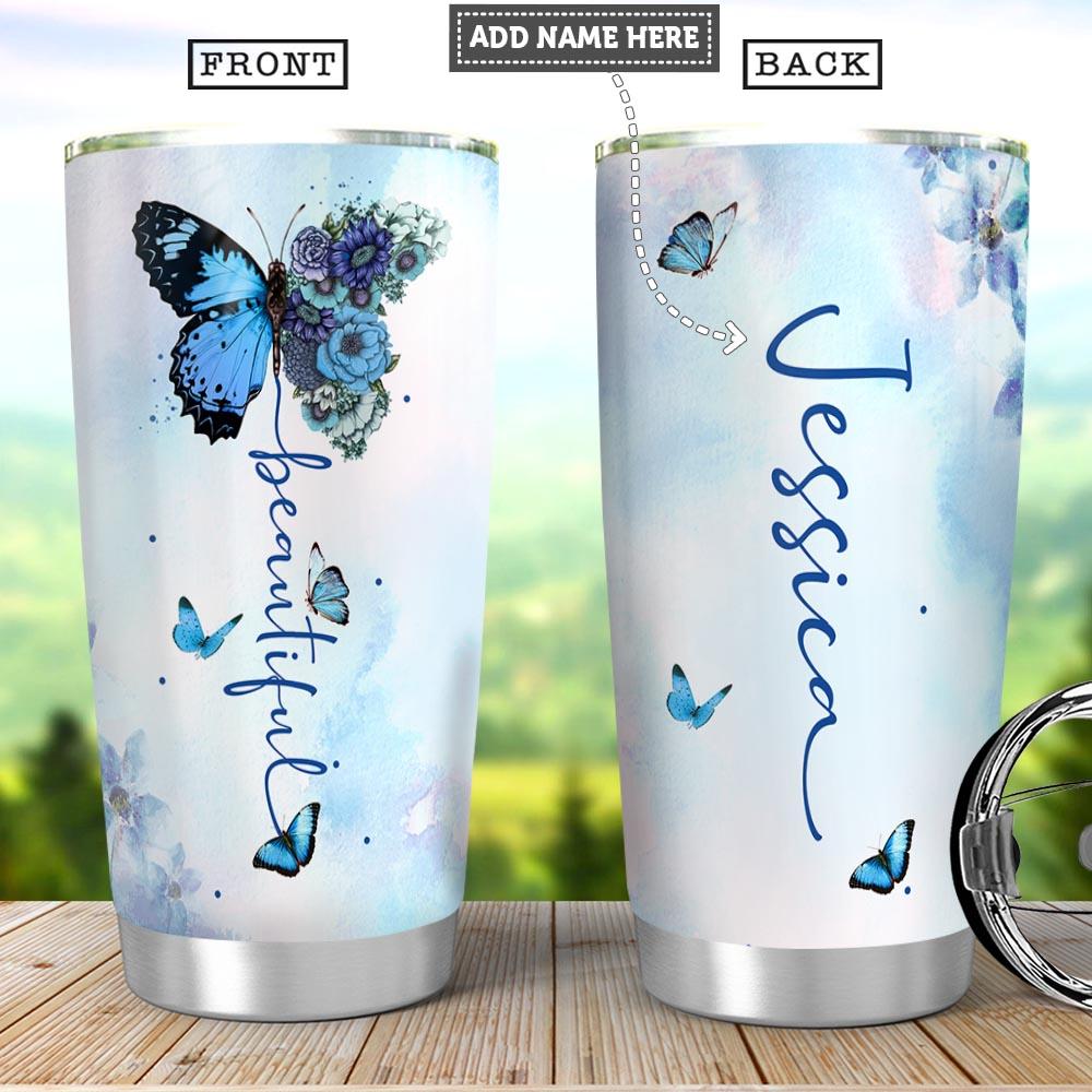 Personalized Beautiful Butterfly Stainless Steel Tumbler personalized beautiful butterfly stainless steel tumbler 4956