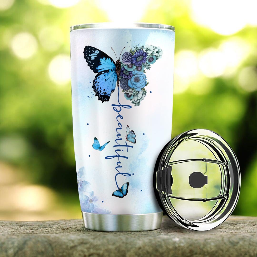 Personalized Beautiful Butterfly Stainless Steel Tumbler personalized beautiful butterfly stainless steel tumbler 5497