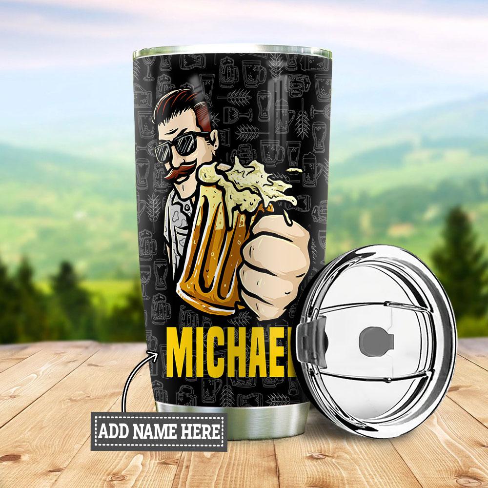 Personalized Beer Answer Stainless Steel Tumbler personalized beer answer stainless steel tumbler 3802