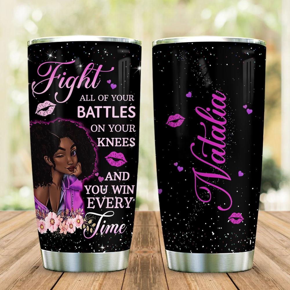 Personalized Black Women Faith Possible Stainless Steel Tumbler personalized black women faith possible stainless steel tumbler 2281