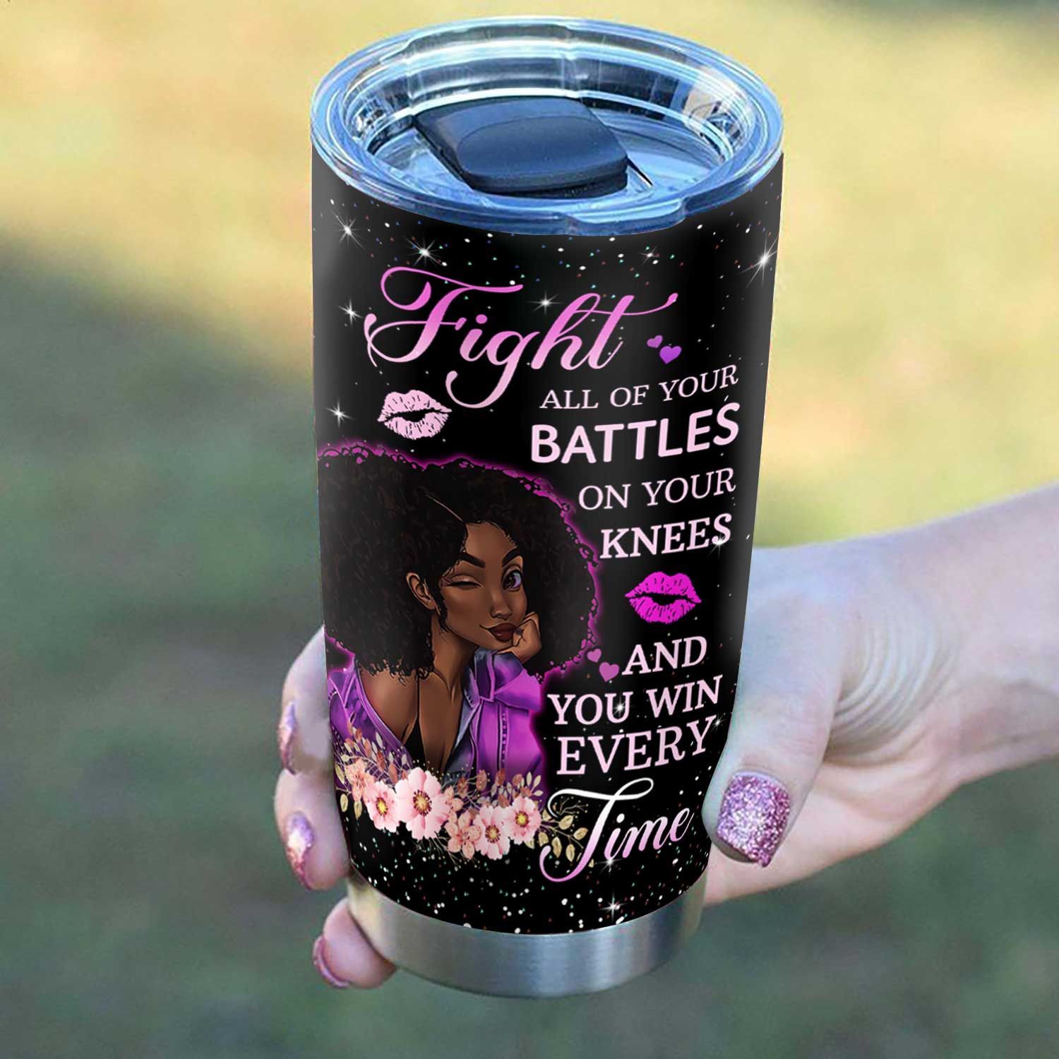 Personalized Black Women Faith Possible Stainless Steel Tumbler personalized black women faith possible stainless steel tumbler 5841