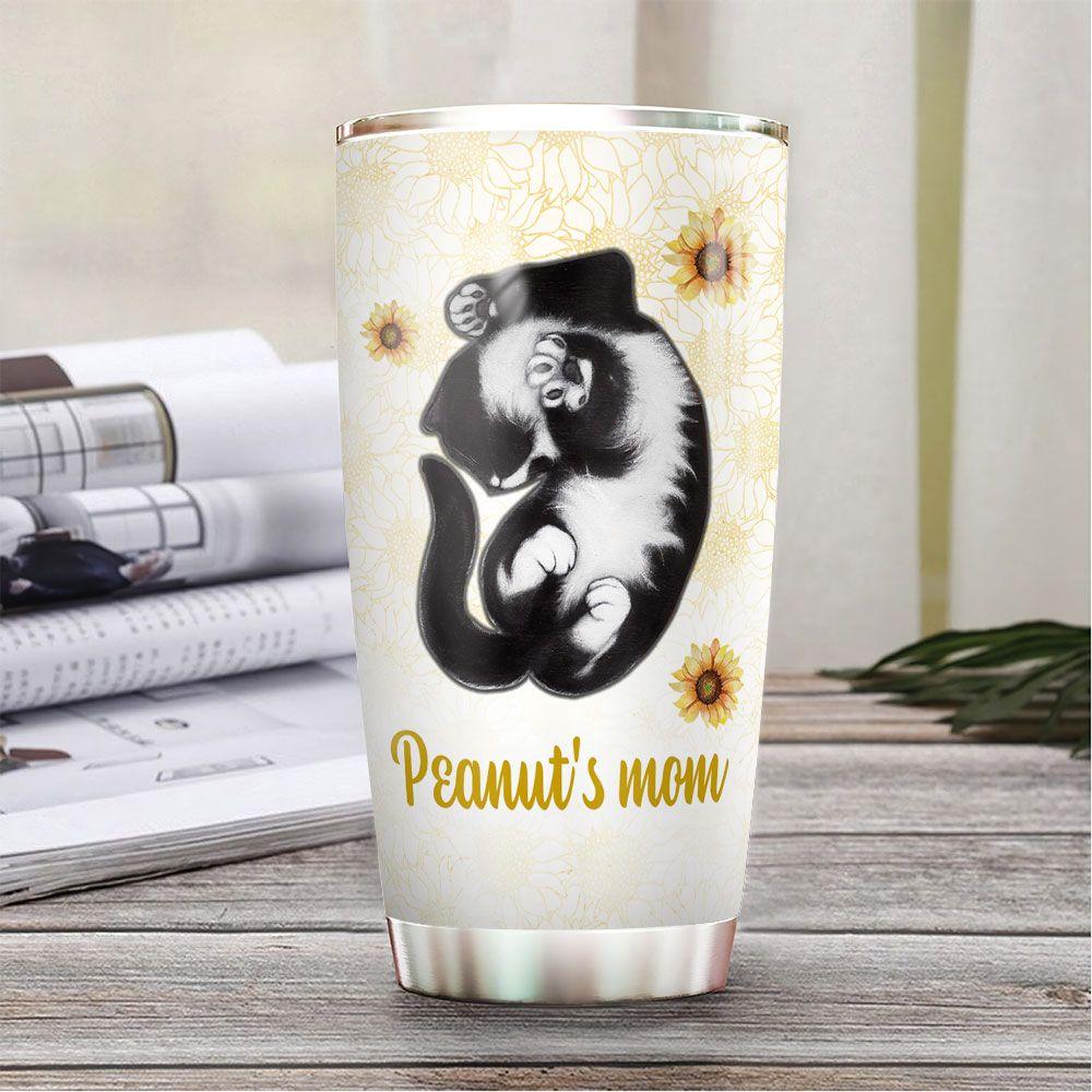 personalized cat sunflower stainless steel tumbler 4261