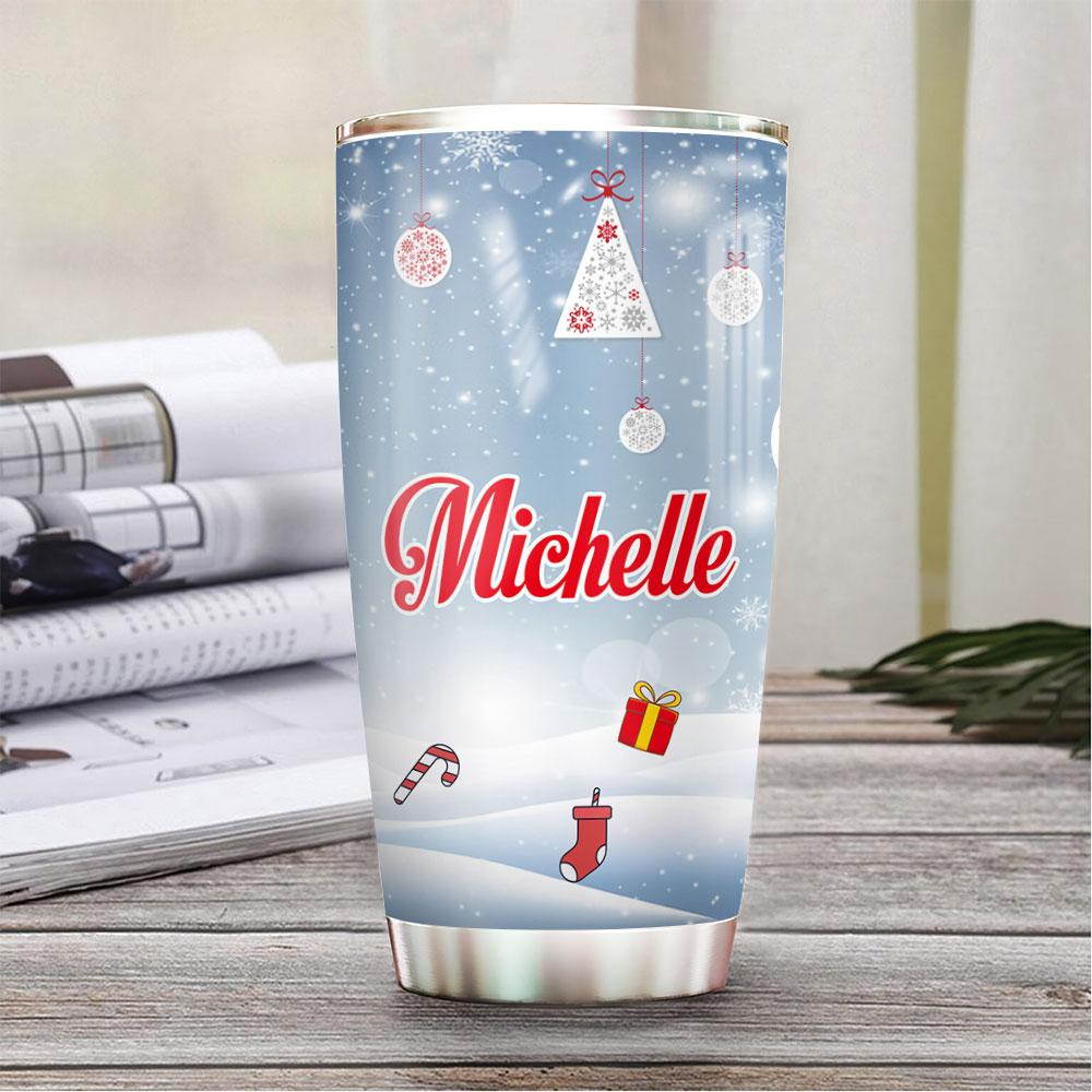 Personalized Christmas Naughty Dragon Stainless Steel Tumbler personalized christmas naughty dragon stainless steel tumbler 8448