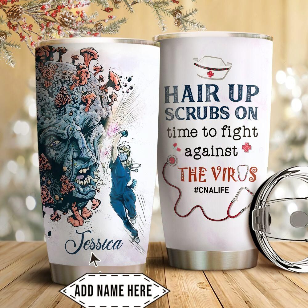 Personalized CNA Fight Stainless Steel Tumbler personalized cna fight stainless steel tumbler 4018