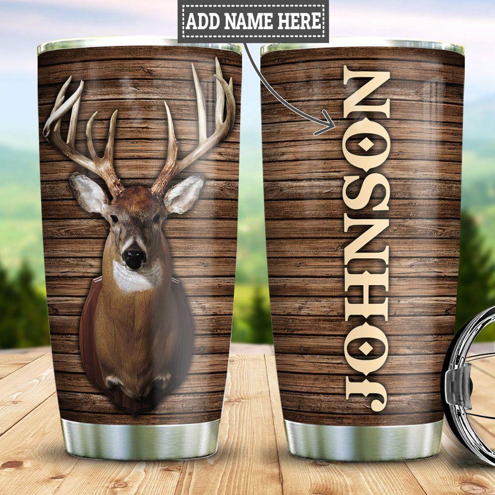 Personalized Deer Head Hunting Stainless Steel Tumbler personalized deer head hunting stainless steel tumbler 3030