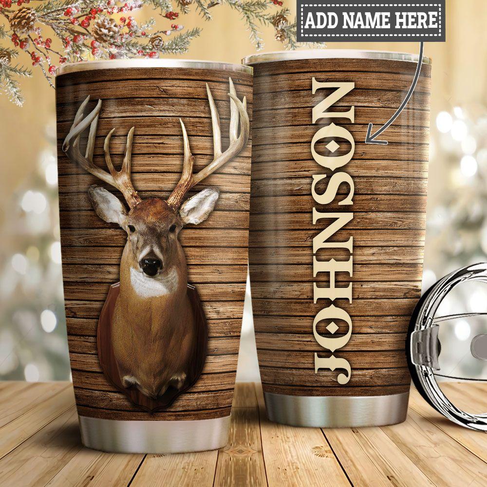 Personalized Deer Head Hunting Stainless Steel Tumbler personalized deer head hunting stainless steel tumbler 4622
