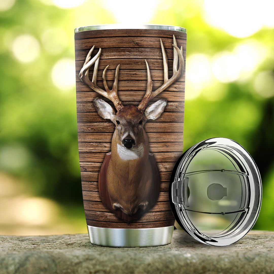 Personalized Deer Head Hunting Stainless Steel Tumbler personalized deer head hunting stainless steel tumbler 6989