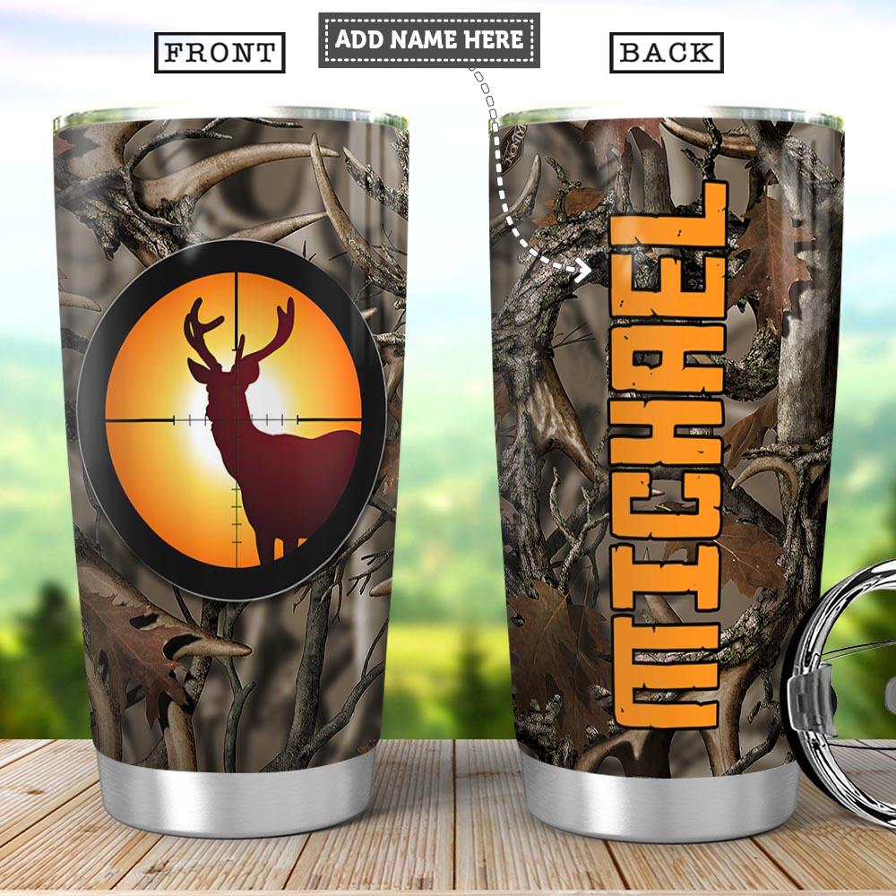 Personalized Deer Hunting Stainless Steel Tumbler personalized deer hunting stainless steel tumbler 5490