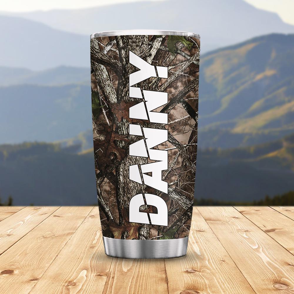 Personalized Deer Skull Stainless Steel Tumbler personalized deer skull stainless steel tumbler 8672