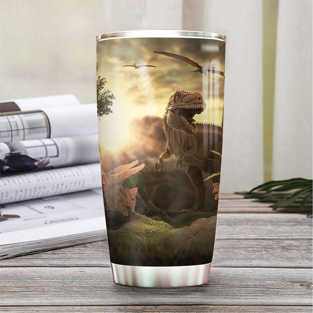 Personalized Dinosaur Stainless Steel Tumbler personalized dinosaur stainless steel tumbler 2729
