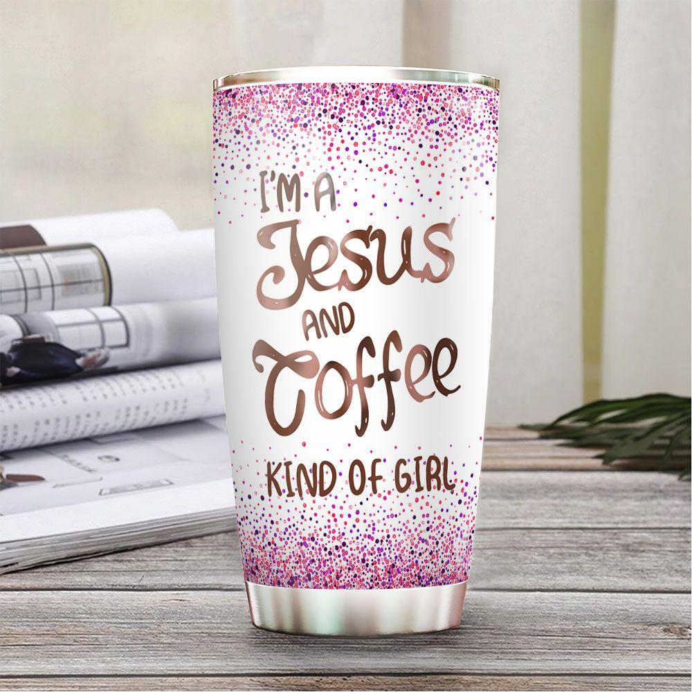 Personalized Faith Coffee Girl Stainless Steel Tumbler personalized faith coffee girl stainless steel tumbler 8708