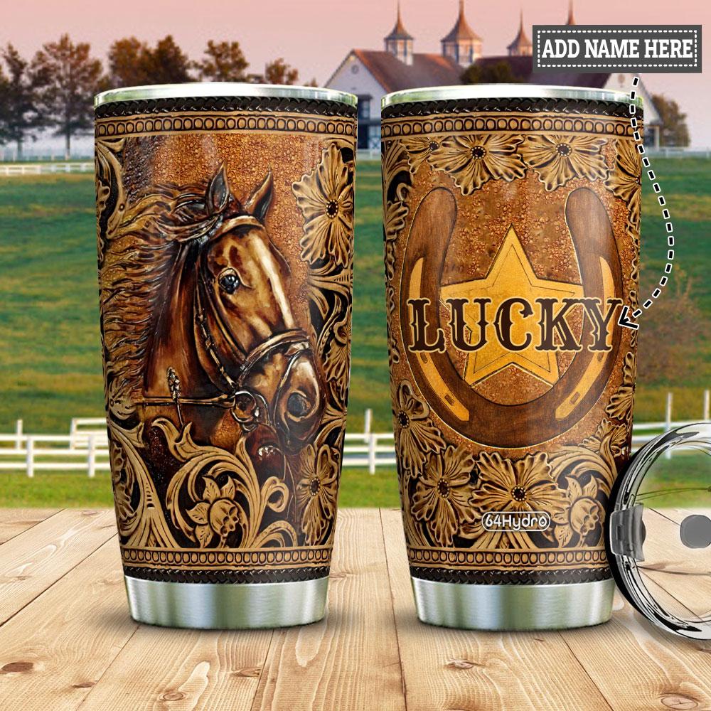 personalized horse stainless steel tumbler 2267