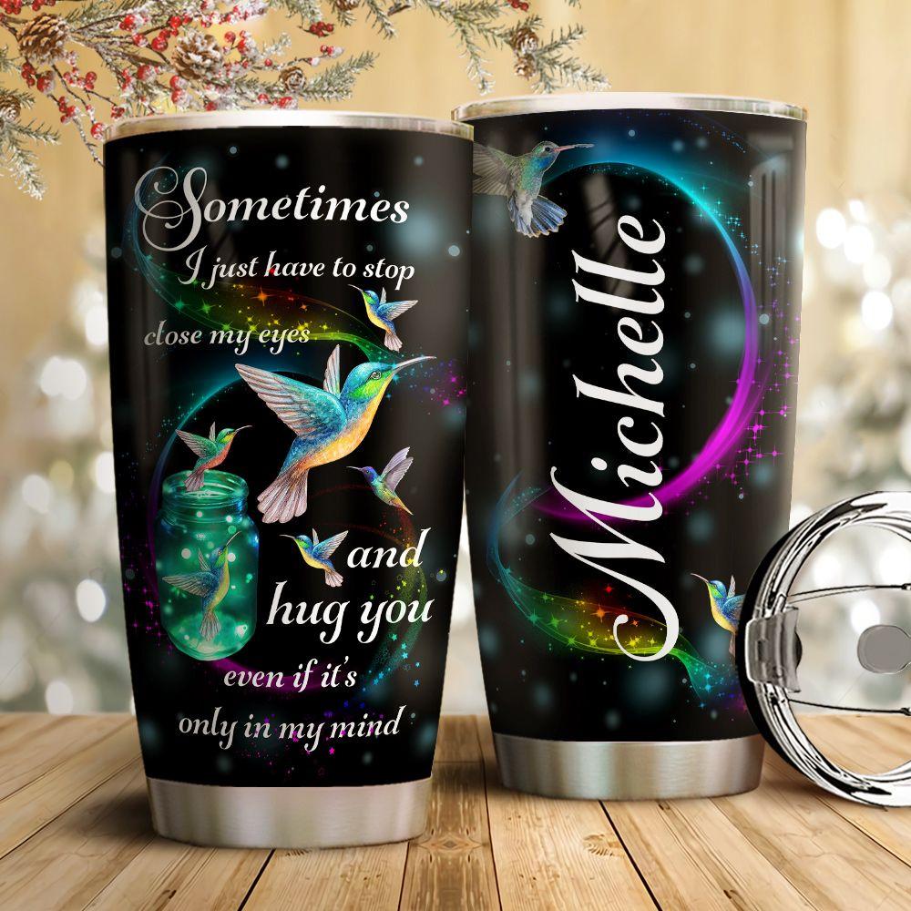 personalized hummingbird in my mind stainless steel tumbler 3347