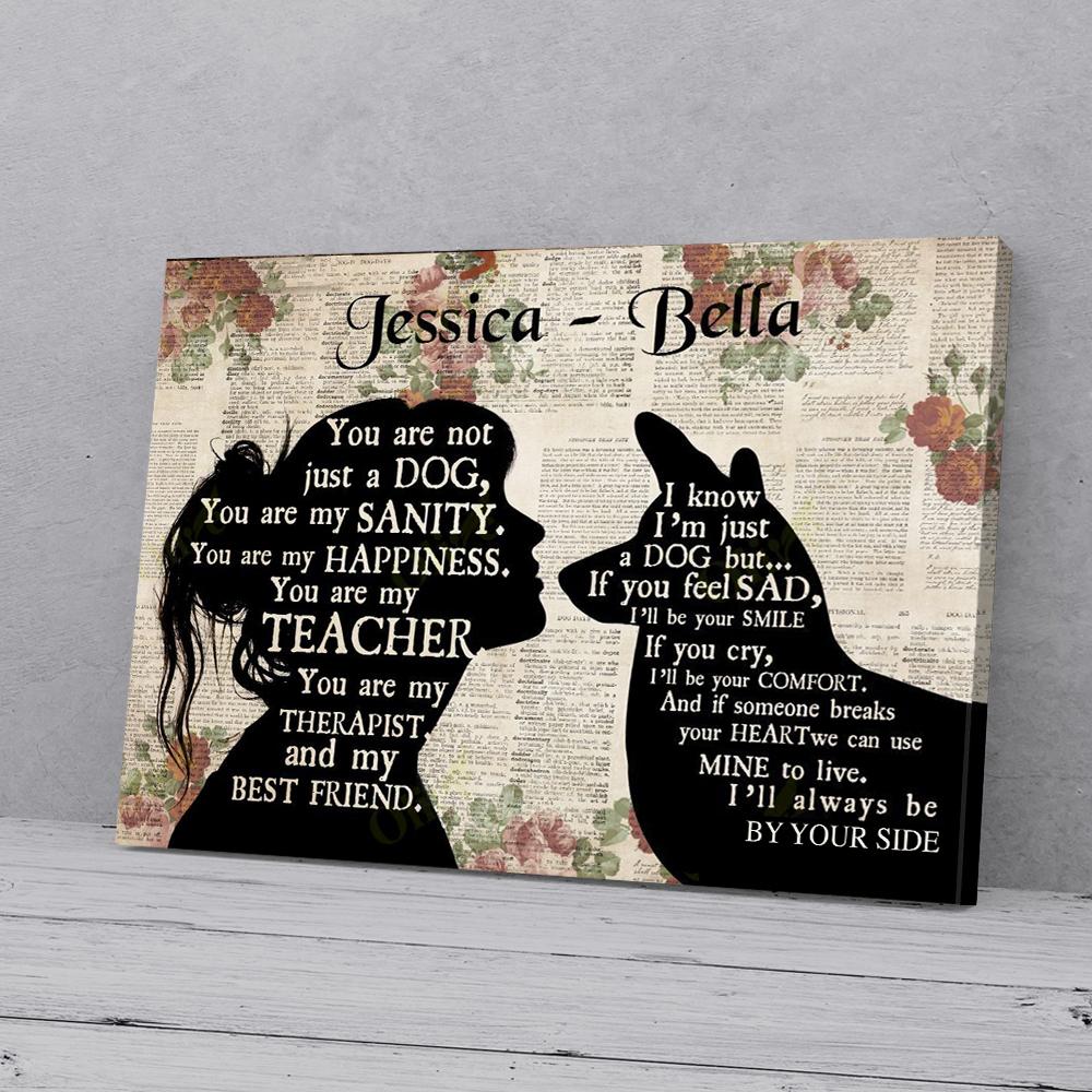 personalized husky canvas wall art you are not just a dog 3870