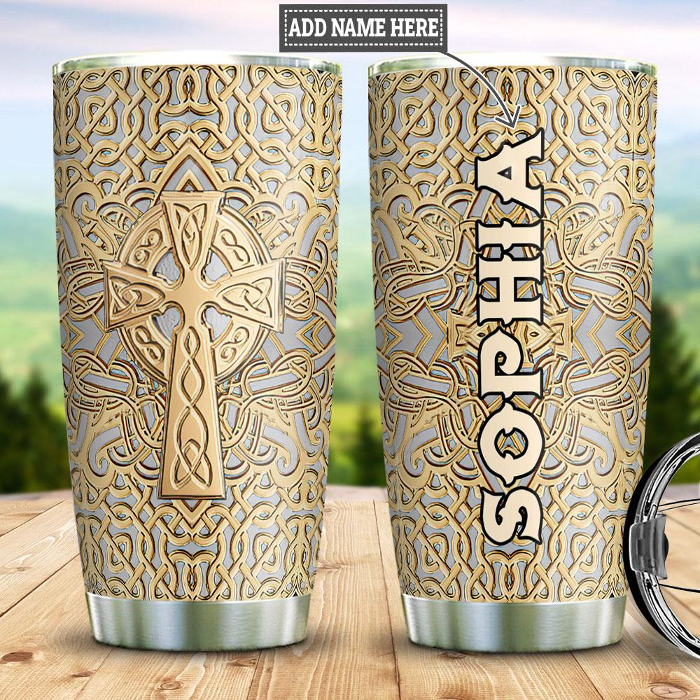 Personalized Irish Golden Style Stainless Steel Tumbler personalized irish golden style stainless steel tumbler 3207