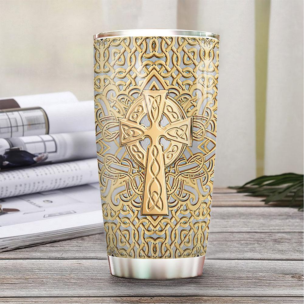 Personalized Irish Golden Style Stainless Steel Tumbler personalized irish golden style stainless steel tumbler 4306