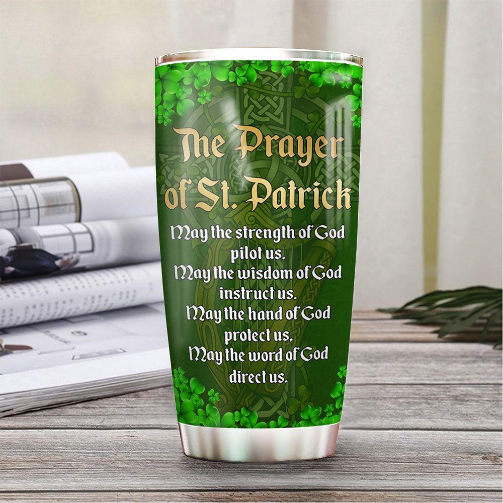 Personalized Irish Saint Patrick Prayer Stainless Steel Tumbler personalized irish saint patrick prayer stainless steel tumbler 3005
