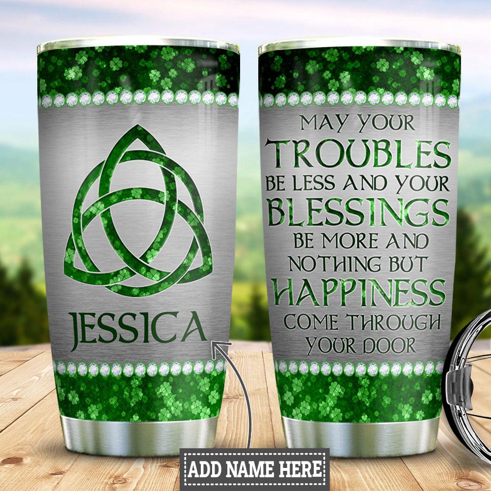 Personalized Irish Wishes Jewelry Style Stainless Steel Tumbler personalized irish wishes jewelry style stainless steel tumbler 6356